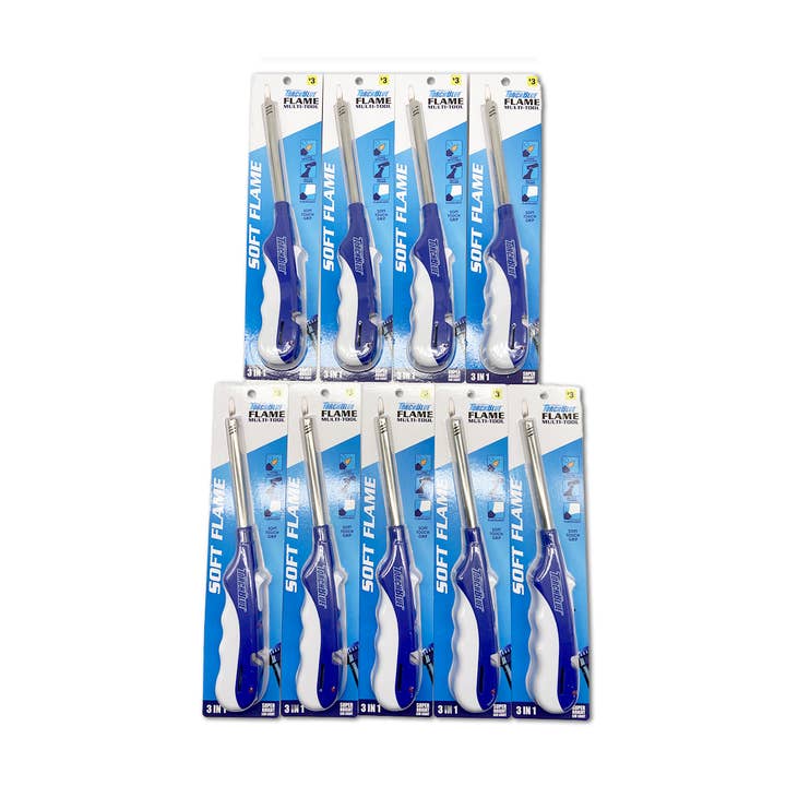 Novelty Brands - Wholesale Lighter - Torch Blue Utility Soft Flame Multi-Tool Lighter - 9/Display3