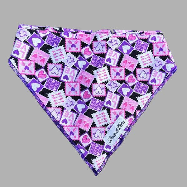 Designer Bandana - Love Stamps for wholesale by Louie de Coton