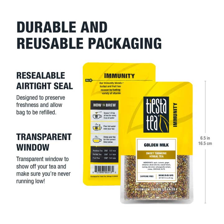 Tiesta Tea Company (loose leaf teas & accessories) - Wholesale Loose Tea - Golden Milk - Sweet Turmeric Herbal Tea15