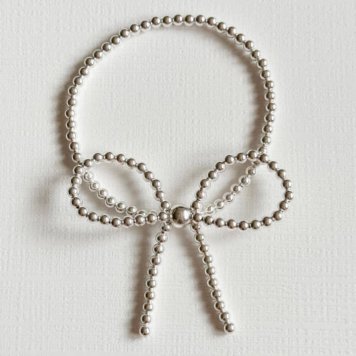 Bow Silver Bracelet for wholesale by Gardenia Co