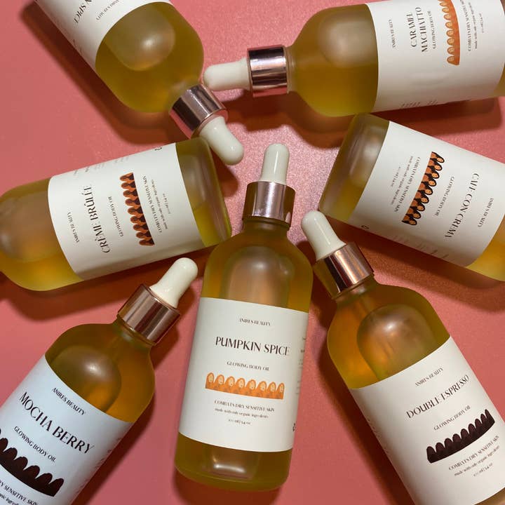 Huile corporelle éclatante qui combat la peau sèche et sensible pour la vente par Anires Beauty