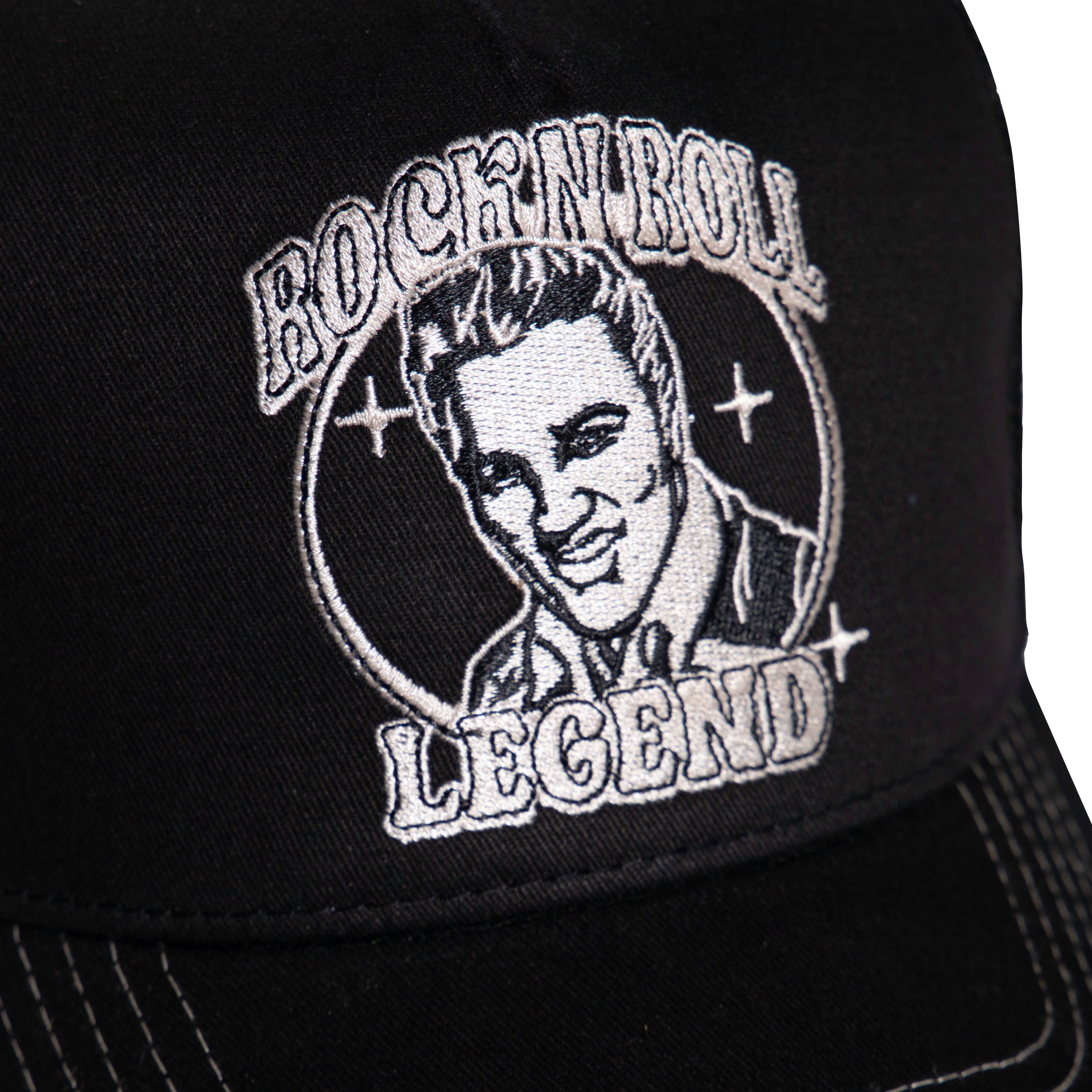 noir Casquette Trucker « Rock 'n' Roll Legend » en vente sur Faire4