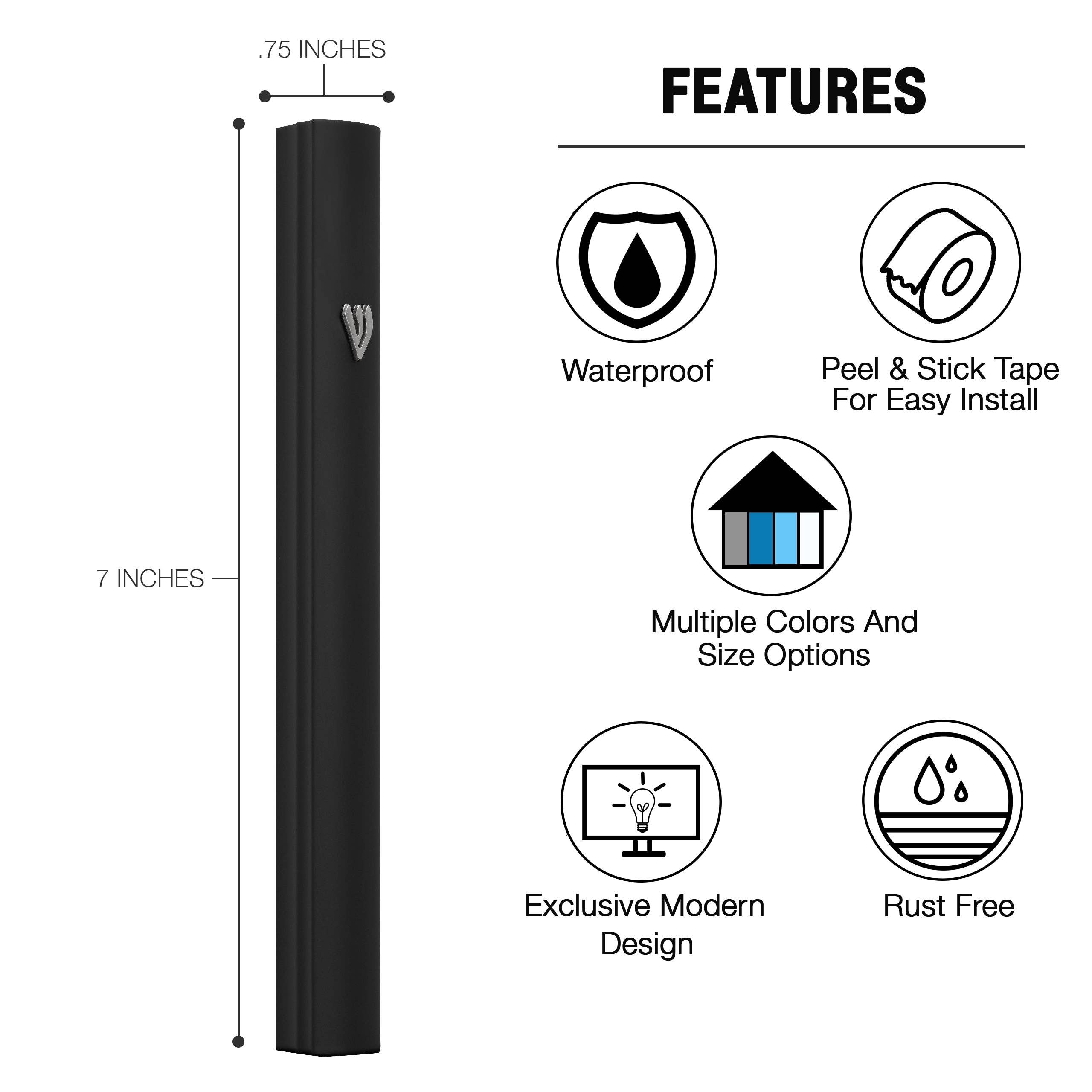 A&S Mezuzot - Vente Décorations de table - Étui Mezouza en aluminium10