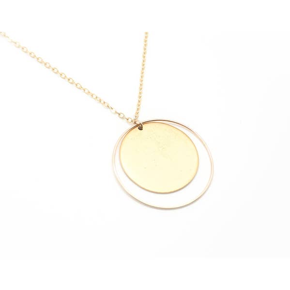 Sun and Moon Statement Necklace for wholesale by Rebekah Gough Jewelry