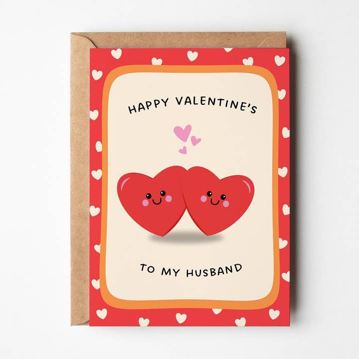 Hjerte Valentinskort til Mand for engroshandel hos PulpKo
