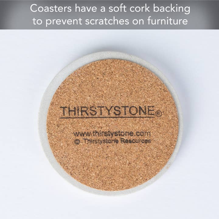 CounterArt/Highland Home/Thirstystone/CoasterStone - Wholesale Coasters - Thirstystone Natural Sandstone Coaster 4 Pack4