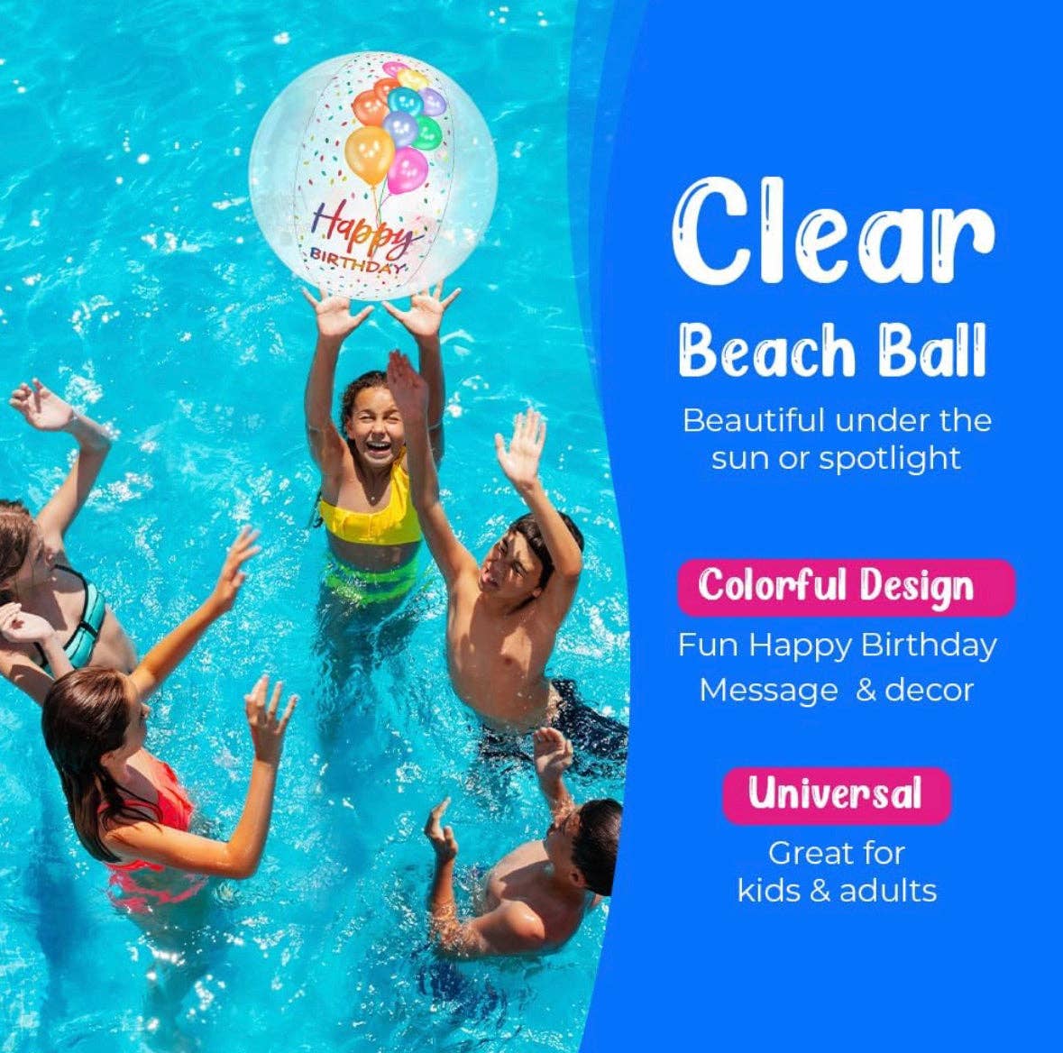 Top Rated Brands - Wholesale Beach/Pool Toy - Kids & Baby - Happy Birthday Beach Ball2