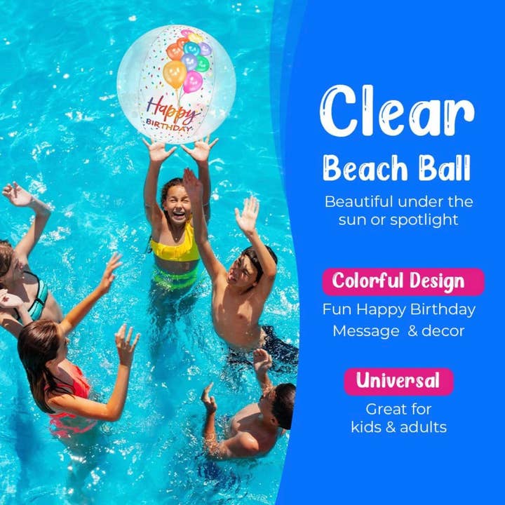 Top Rated Brands - Wholesale Beach/Pool Toy - Kids & Baby - Happy Birthday Beach Ball2