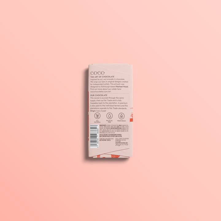 COCO Chocolatier - Wholesale Chocolate Bar - Colombian Milk 40% Mini Chocolate Bar (Pack of 24)