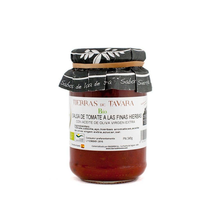 Tierras de Tavara – Großhandel Salsa – Feine Kräuter-Tomatensauce aus biologischem Anbau