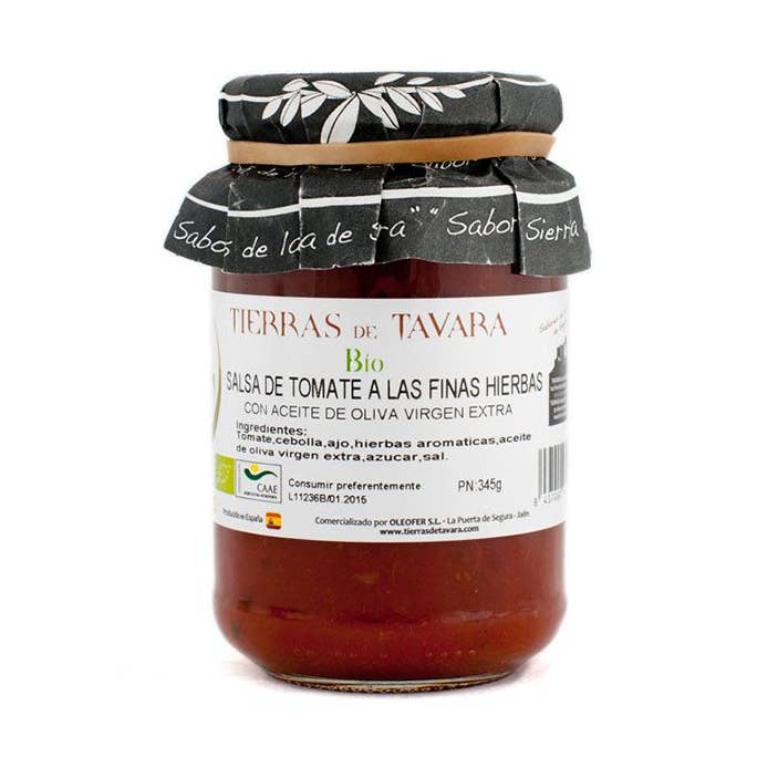 Organic Fine Herb Tomato Sauce for wholesale by Tierras de Tavara