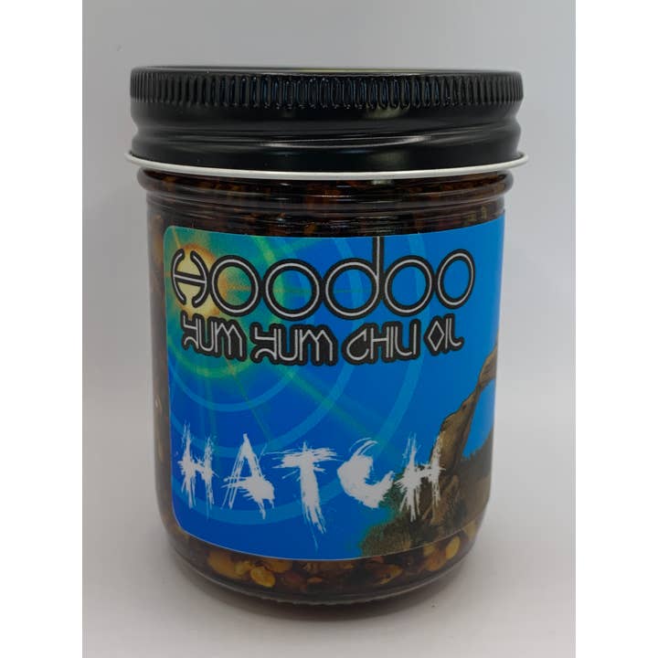 Hoodoo Chili Crunch Hatch 8oz for wholesale by Voodoo Mixology Inc