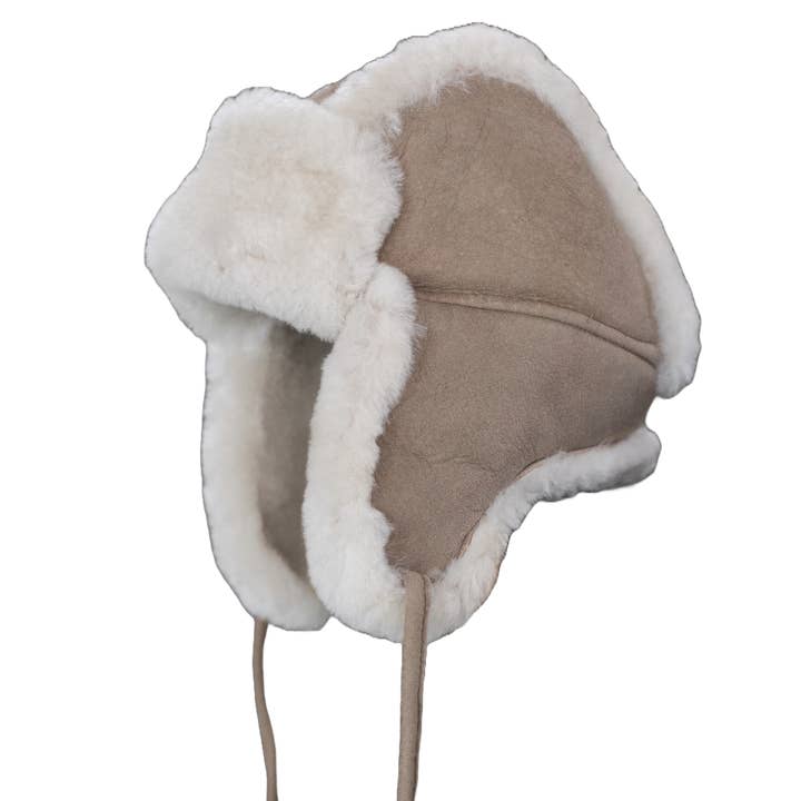 Sheepskin baby & children's hat for wholesale by Van Buren