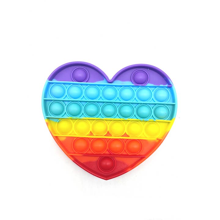 MYS Wholesale Inc - Wholesale Fidget Toy - Kids - Pop Fidget Sensory And Stress Reliever Toy - Heart