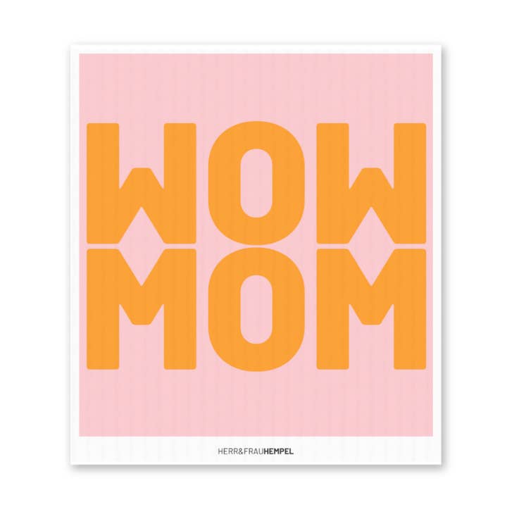 Sponsdoek WOWMOM voor wholesale door HERR&FRAUHEMPEL