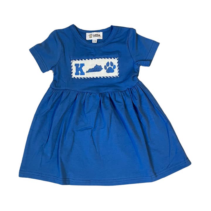 Kentucky Shape Paw Print meisjesjurk voor wholesale door Barrel Down South