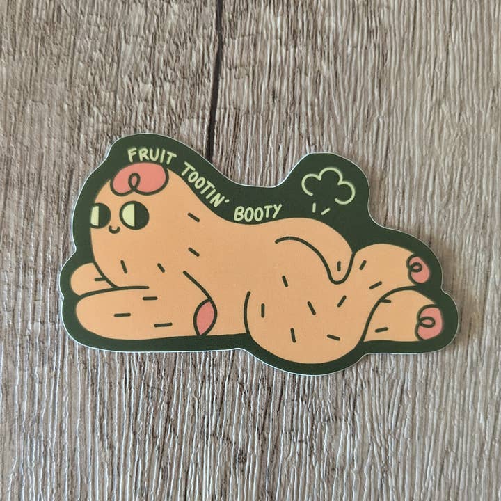 Sadsquatch - Wholesale Sticker - Fruit Tootin Booty - Vinyl Sticker Bigfoot Sasquatch Cryptid