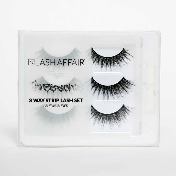 The Threesome | 3 Way Strip Lash Set for wholesale by Lash Affair