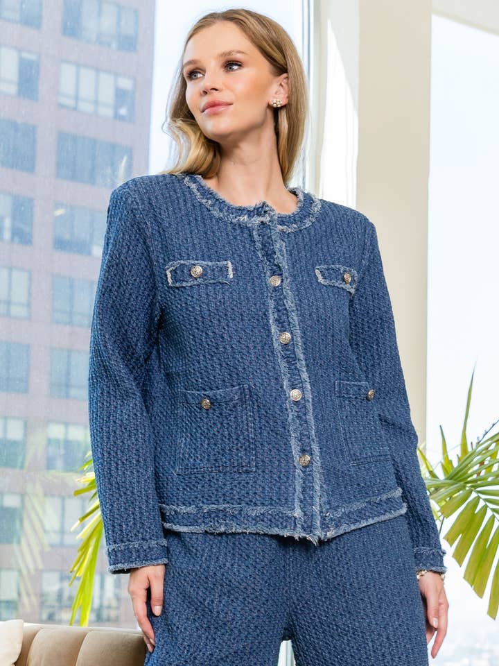 Casaco de Ganga Judy Cotton por atacado de Joh Apparel