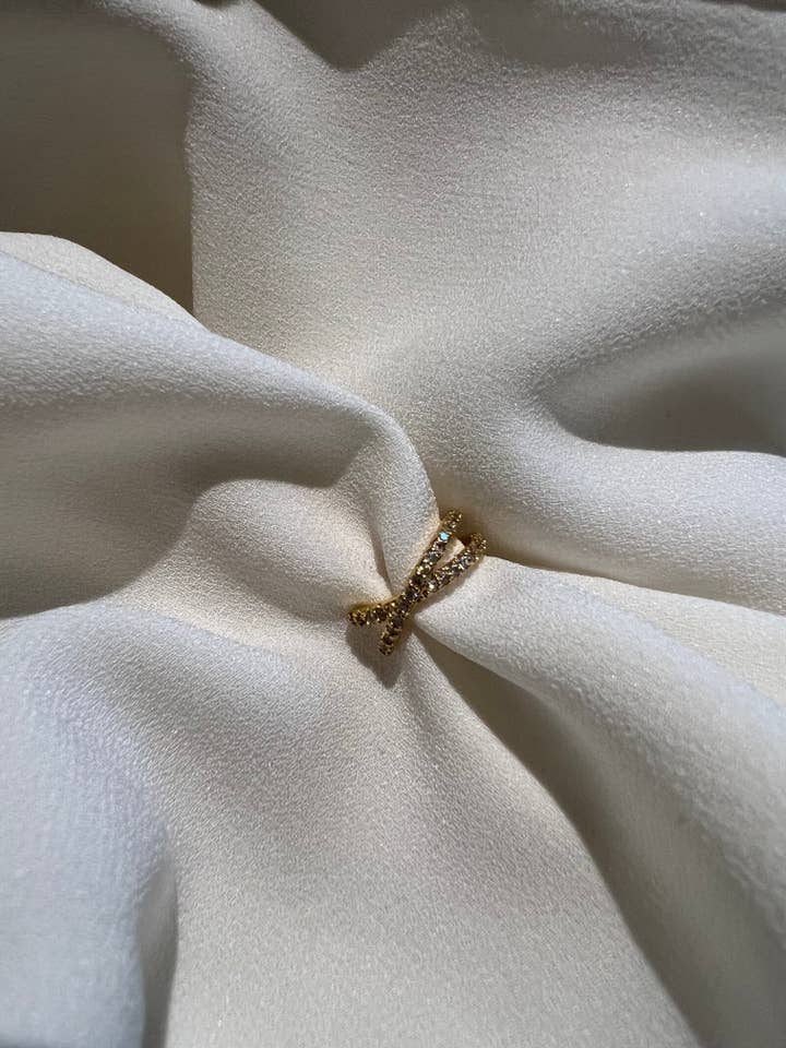 PIETRA neppiercing - goudkleurig voor wholesale door Even stone