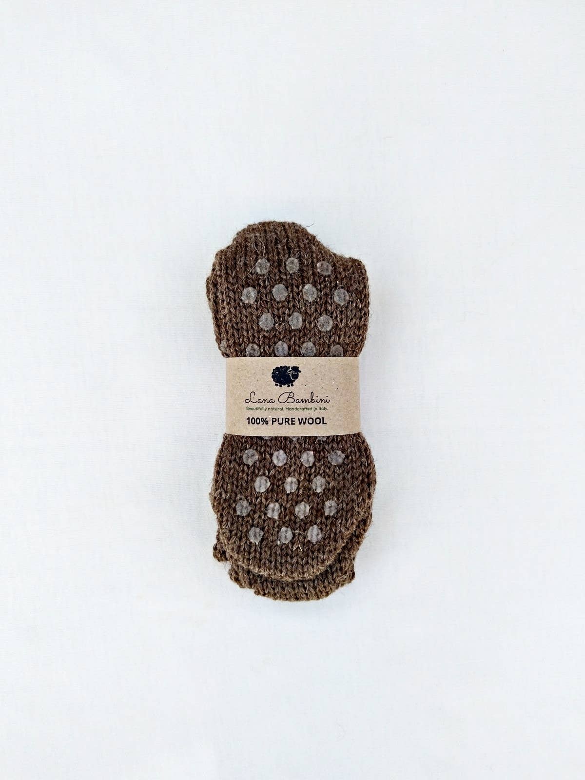 Tabac Chaussettes enfant Nico en laine 100 % pure en vente sur Faire