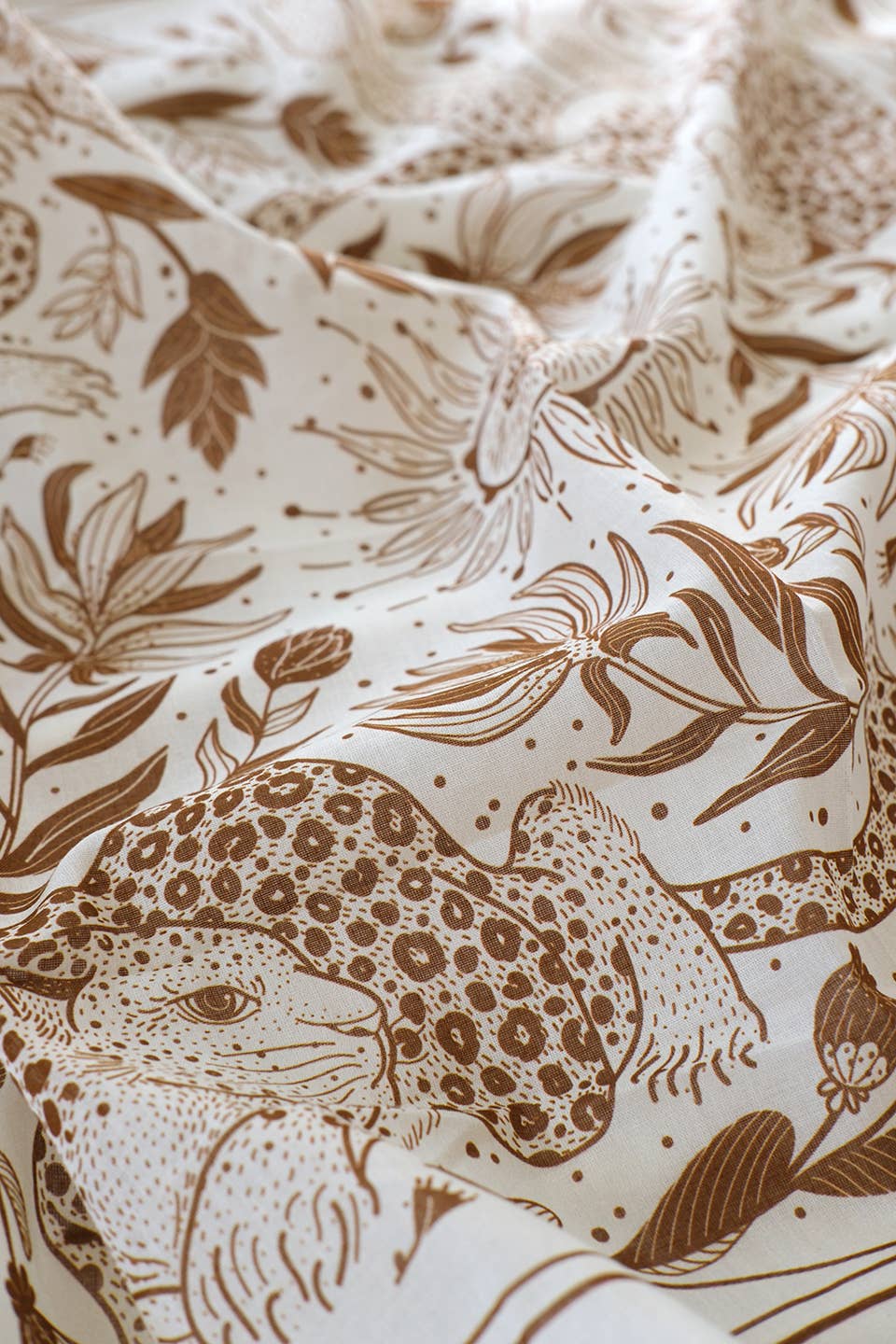 sol&mar art co. - Wholesale Bandana - Unisex - Leopard, and the Sun Bandana Scarf (Off-White/ Redesigned)3