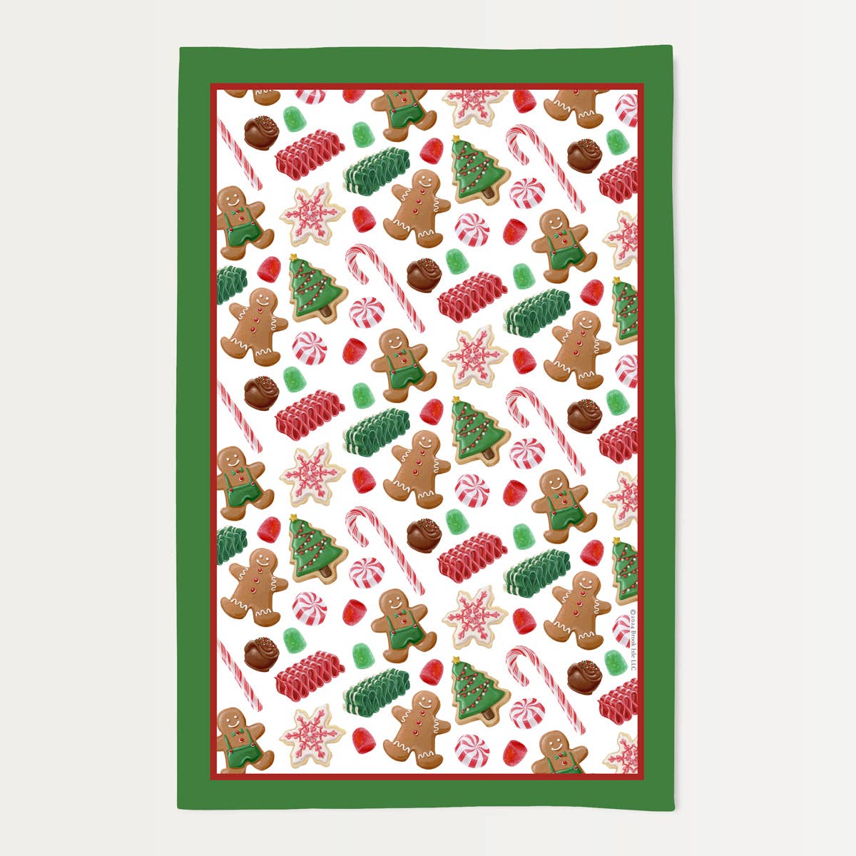 Brook Isle – Großhandel Geschirrtücher – Holiday Candy Baumwollhandtuch1