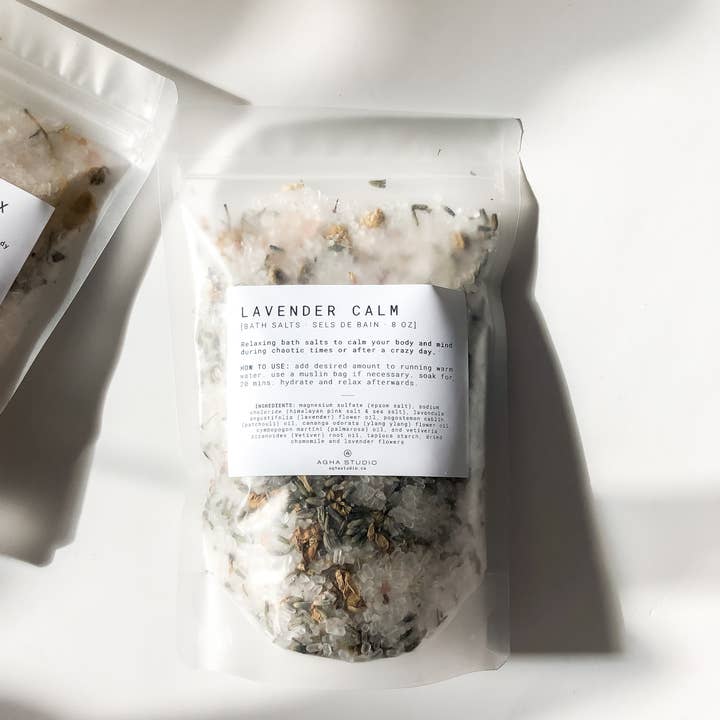 Agha Studio - Wholesale Bath Salts - Lavender Calm Bath Salts