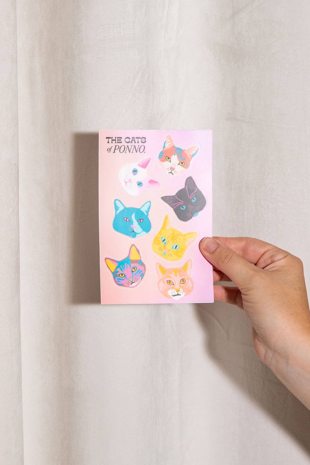 Ponnopozz - Vente Autocollant - Feuilles d'autocollants Chats de Ponno1