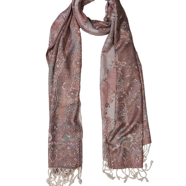 Écharpe jacquard Earthly Serenity Paisley pour la vente par Miniapparels