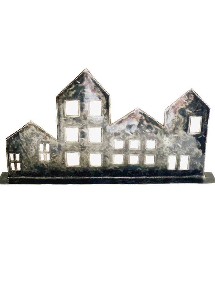 Houses Standing Metal Art for wholesale by Vi Bella