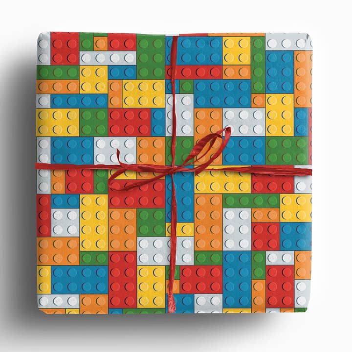 Lego Wrapping Paper Sheets • Recyclable Gift Wrap for wholesale by deleco
