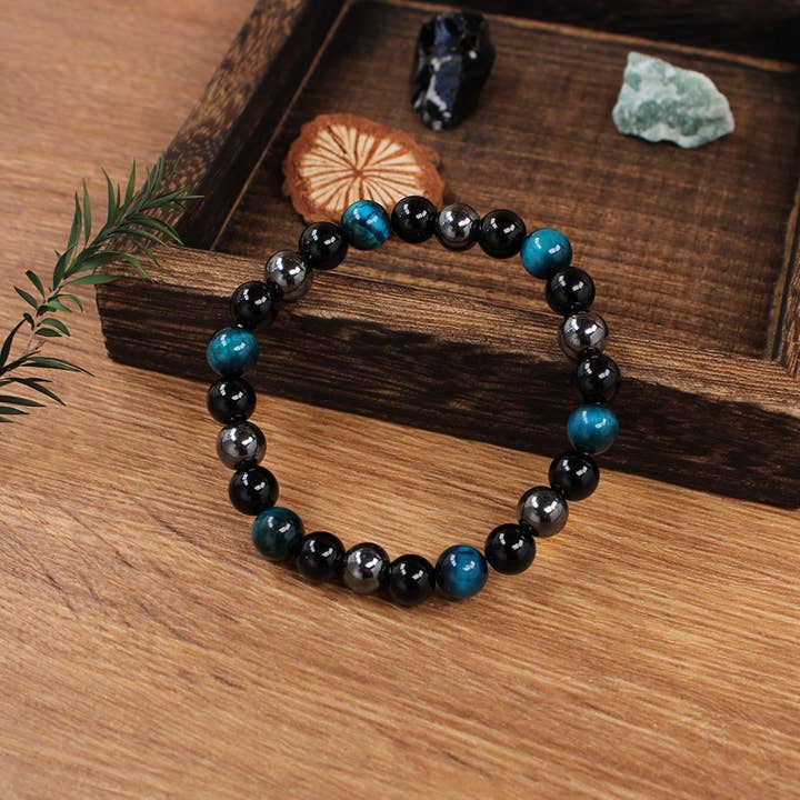 Blue Obsidian Christmas Gift Bracelet ZK2896 for wholesale on Faire1