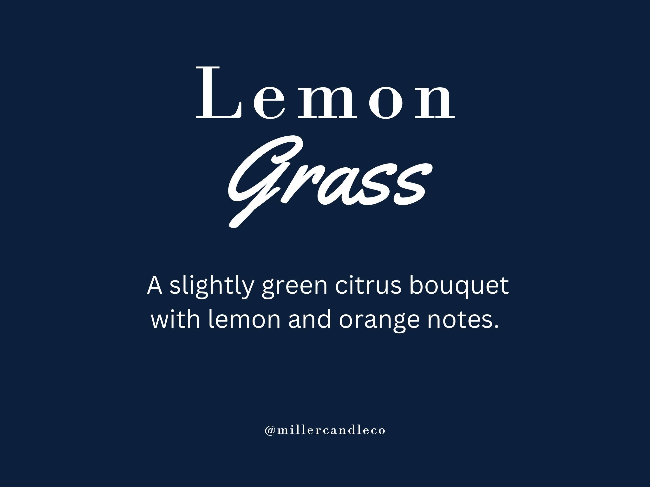 Miller Candle Co. - Wholesale Jar/Filled Candle - Lemon Grass Candle2