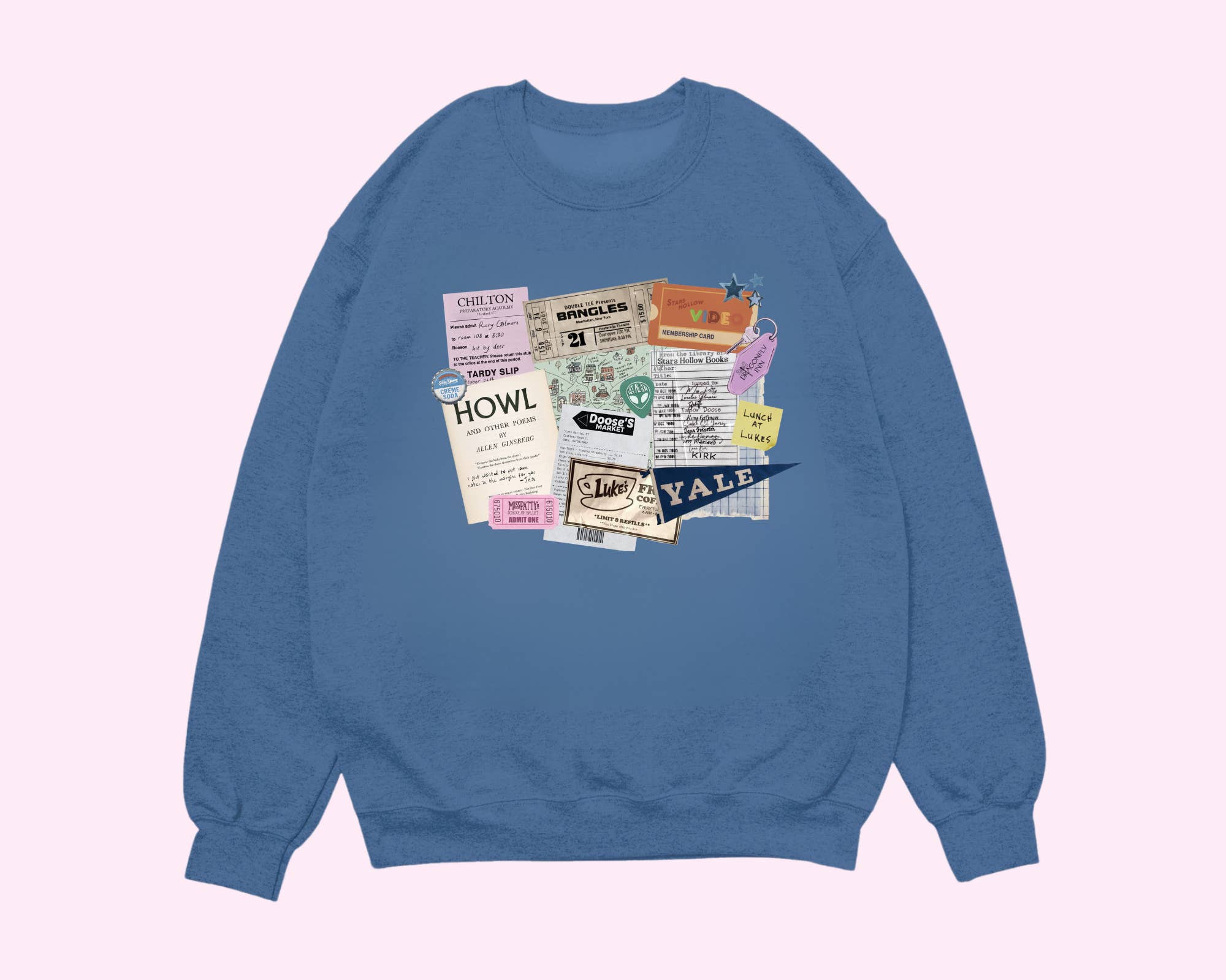 Letters and Lucy - Wholesale Grafisch sweatshirt - Dames - Gilmore Girls *Junk Journal* Sweatshirt