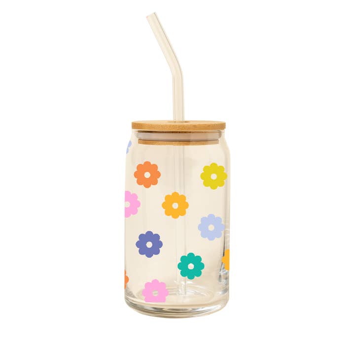 Talking Out of Turn - Wholesale Drinking Glass/Cup - Can Glass w/Lid + Straw (Topsellers!)