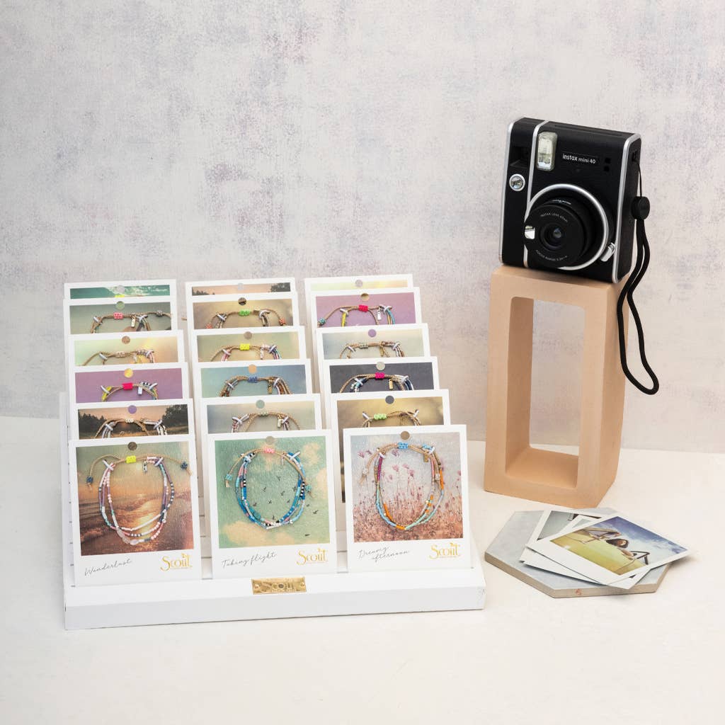 Scout Curated Wears - Wholesale Beaded Bracelet - Mixed Media Bracelet - Love/Rhodochrosite/Gold7