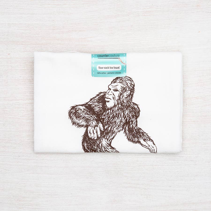 Counter Couture - Wholesale Tea Towel - Sasquatch Tea Towel | Made in USA | Hanging Loop2