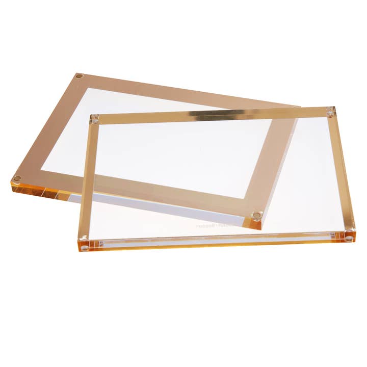 russell+hazel - Wholesale Picture Frame - Acrylic + Gold Picture Frame - 3.5" x 5"2