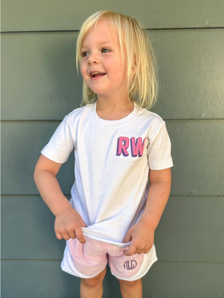 Rea Rea J's - Wholesale Shorts - Kids - Monogrammed Running Shorts1