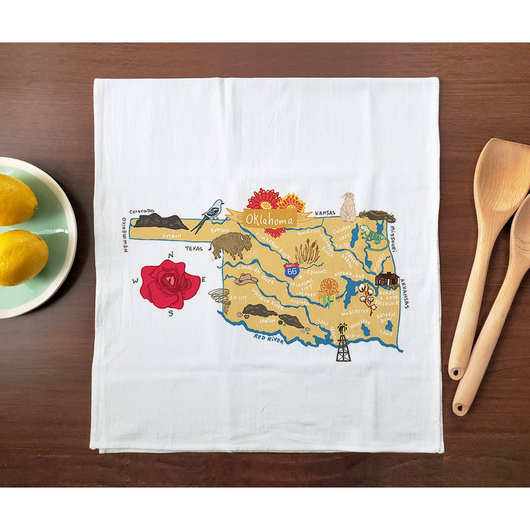 Allport Editions – Engroshandel Viskestykke – Hej USA håndklædeserie - ALLE 50 STATER HER!34