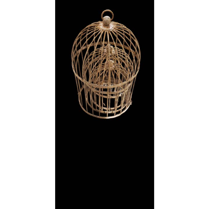 Garden Iron And More - Wholesale Bird House - Wrought Iron Bird Cage Style Obelisk with Decorative Sphere
