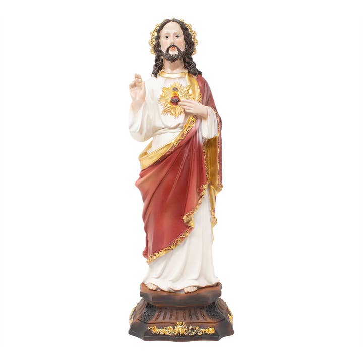 Sacred Heart of Jesus Resin Statue – Sagrado Corazón Catholi for wholesale by mrcjsales