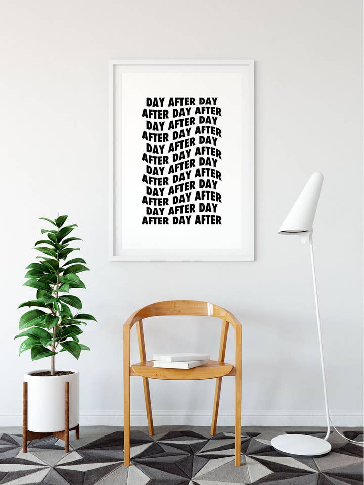 Day After Day - Quote Art Print for wholesale by The Native State