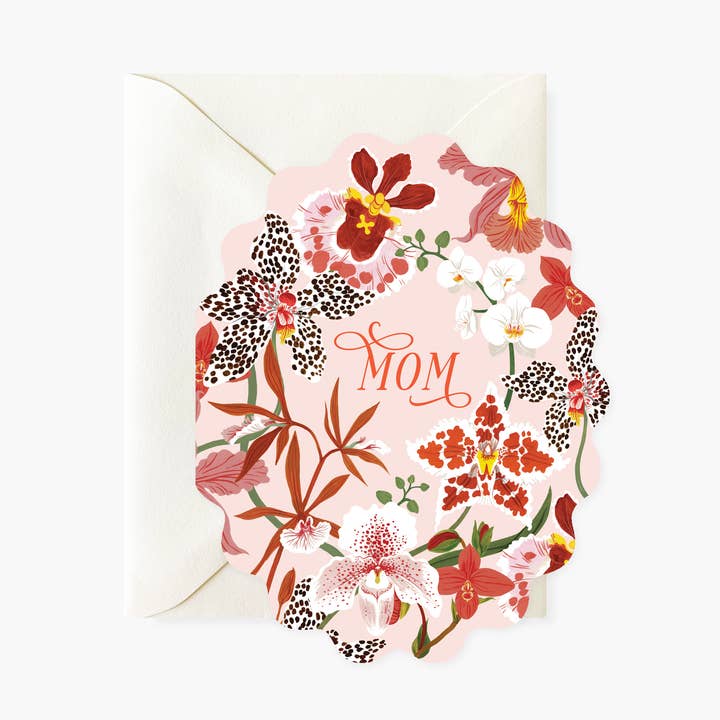 ORCHIDS, MOM | greeting card for wholesale by Botanica Paper Co.