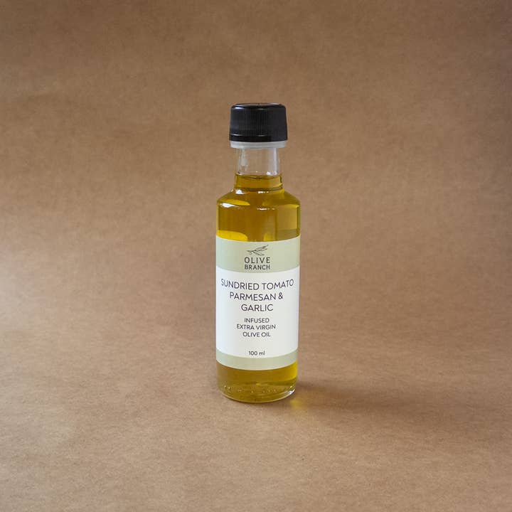 Olive Branch Oil & Spice - Wholesale Olive Oil - Sundried Tomato, Parmesan & Garlic Infused Extra Virgin Olive Oil