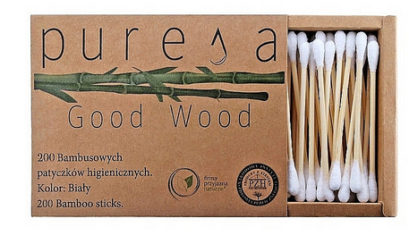 LS GROUP - Wholesale Cotton Swab/Q-Tip - 200 natural bamboo cotton swabs0