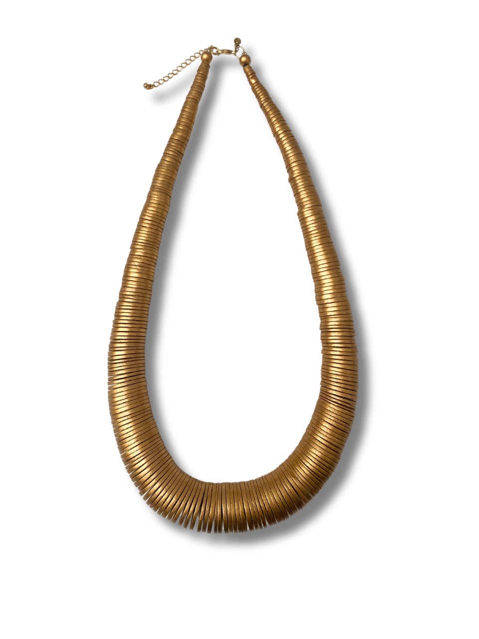 Bijondo – Engroshandel Perlehalskæde – Håndlavet lang halskæde i træ Taj Mahal Metallic4