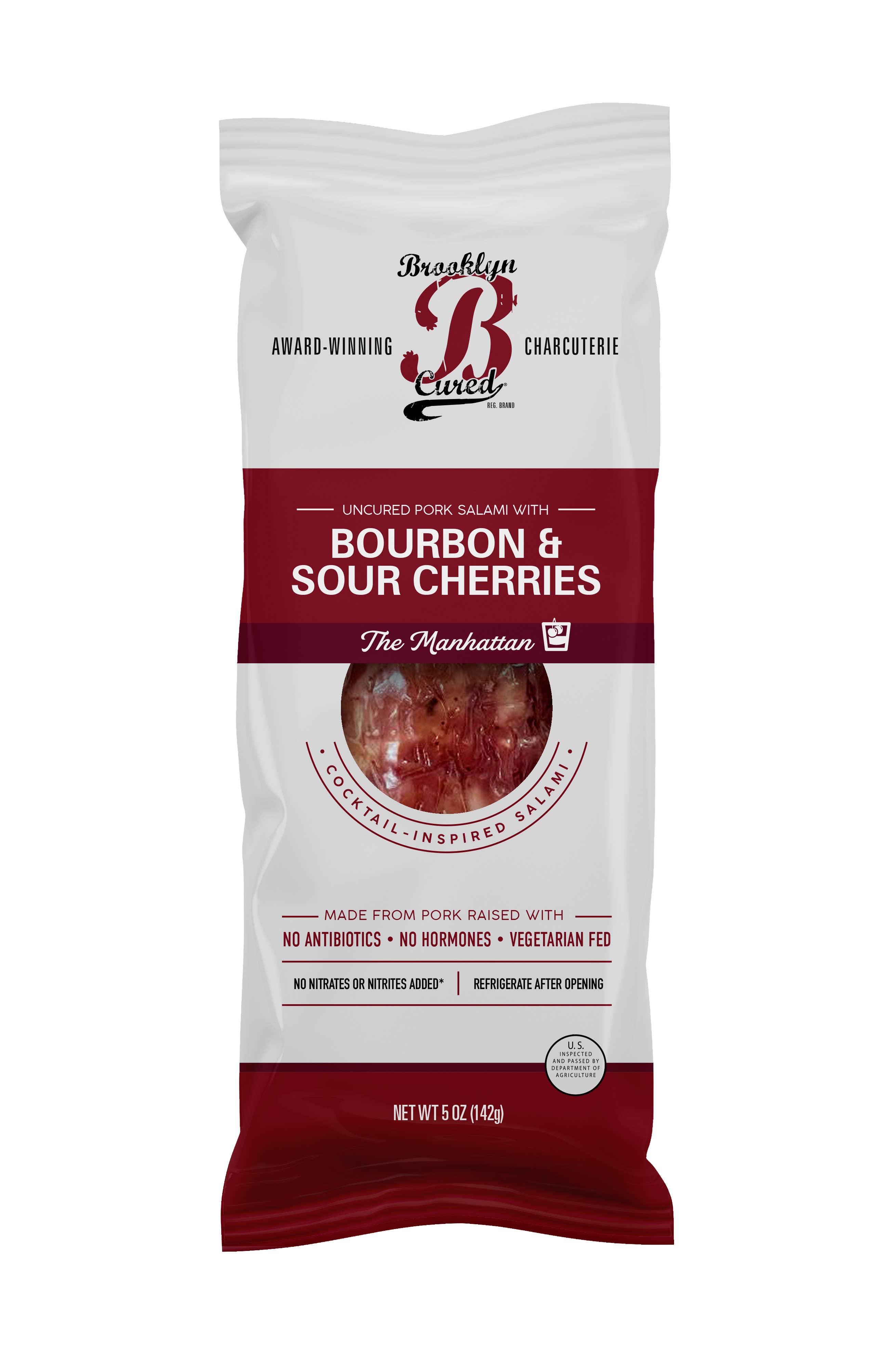 Brooklyn Cured - Wholesale Salami - Pork Salami with Bourbon and Sour Cherries (The Manhattan)1