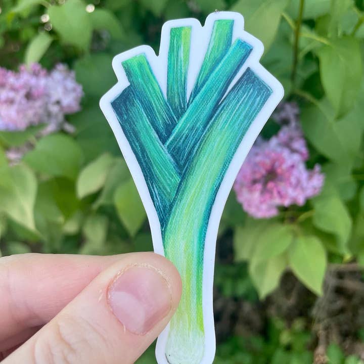 Leek Sticker for wholesale by Willough Designs